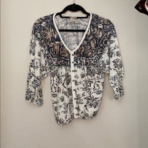 Lucky Brand paisley print top
